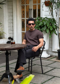 Premium Ribbed Cotton Henley T-Shirt – Desert Dominion