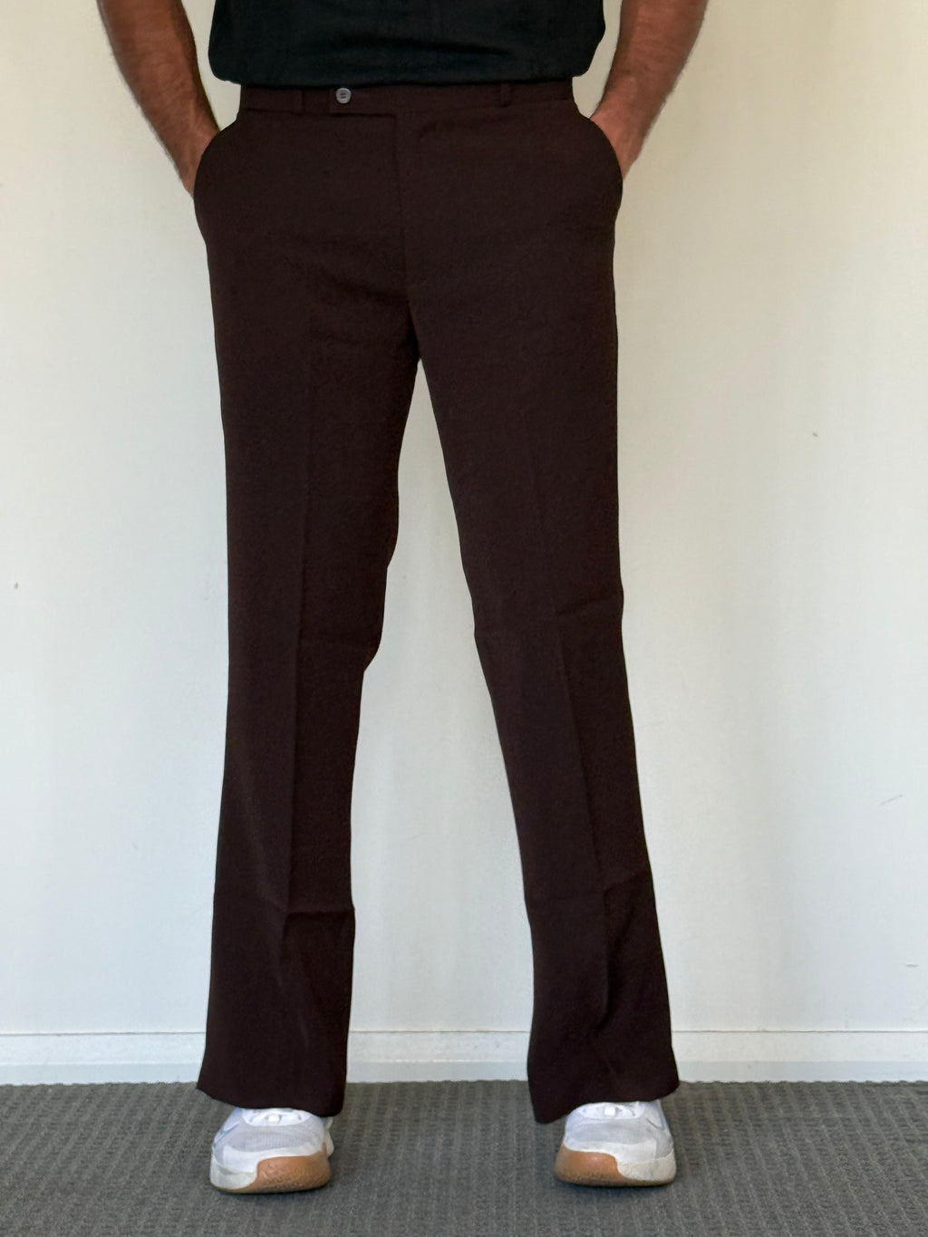 Cocoa Brown Armani Bootcut Pants