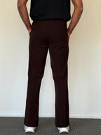 Cocoa Brown Armani Bootcut Pants