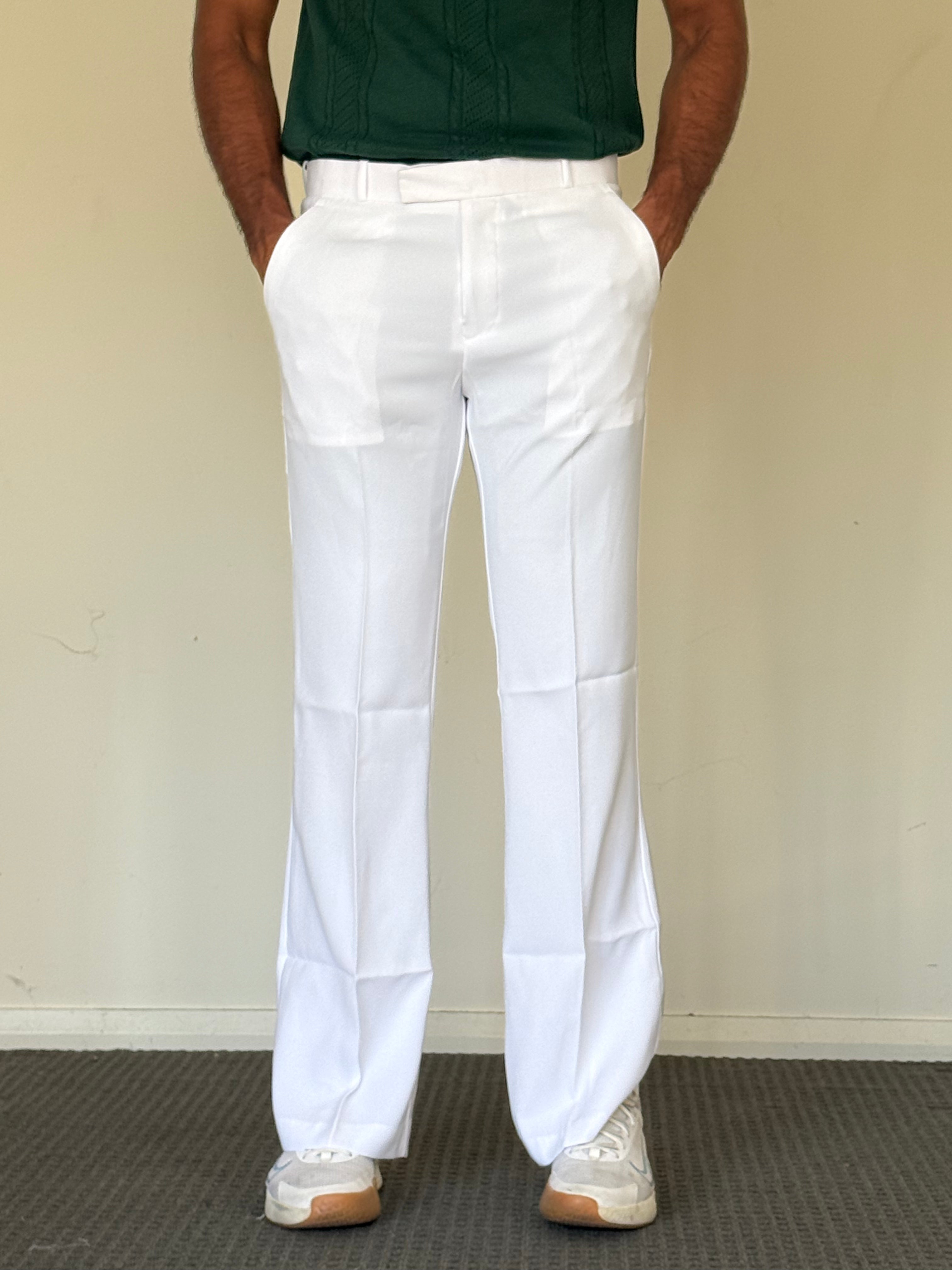 Ivory White Bootcut Armani Pants