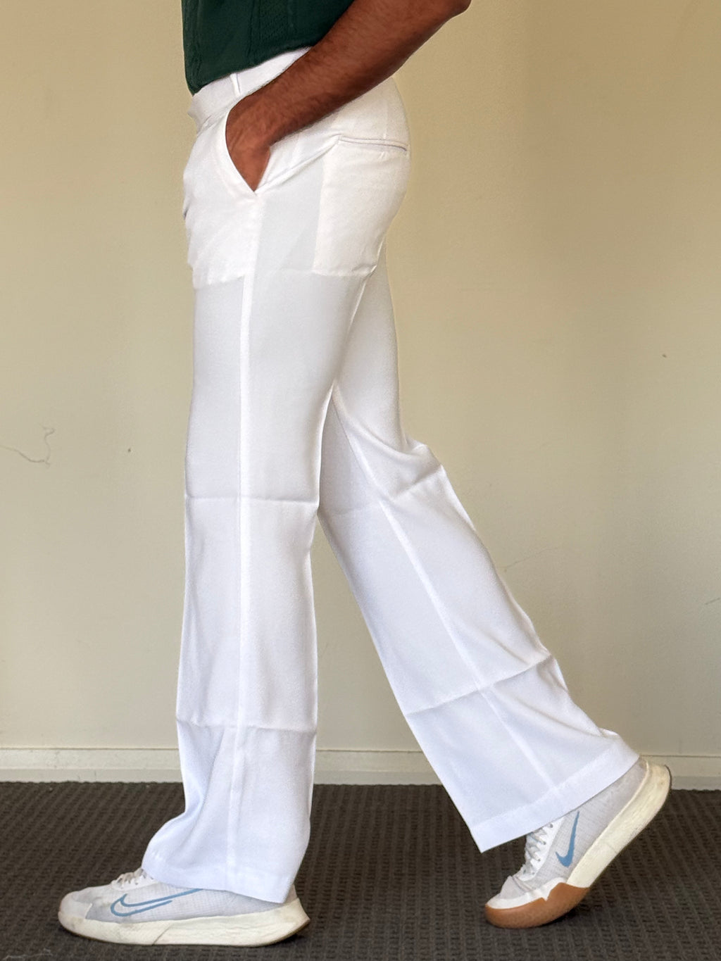 Ivory White Bootcut Armani Pants