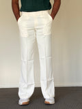 Desert Beige Luxe Bootcut Trousers